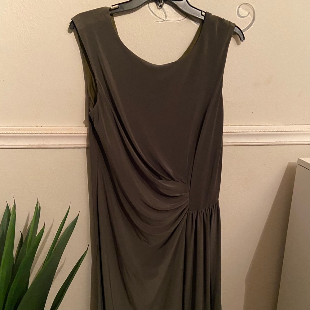 Olive green Dress.  Cocktail dress